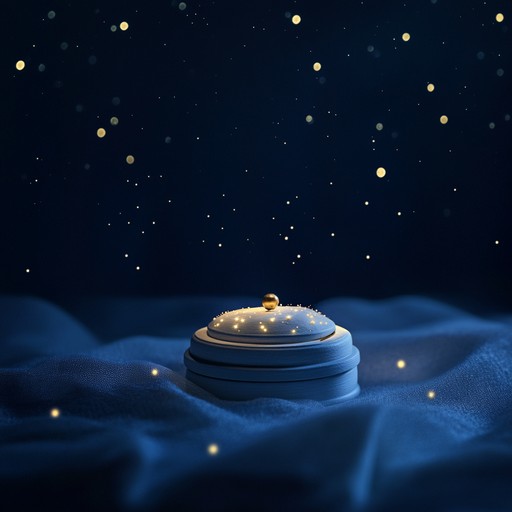 An enchanting instrumental lullaby featuring a tender music box tune that gently soothes and comforts children as they drift into peaceful sleep under a starlit sky.