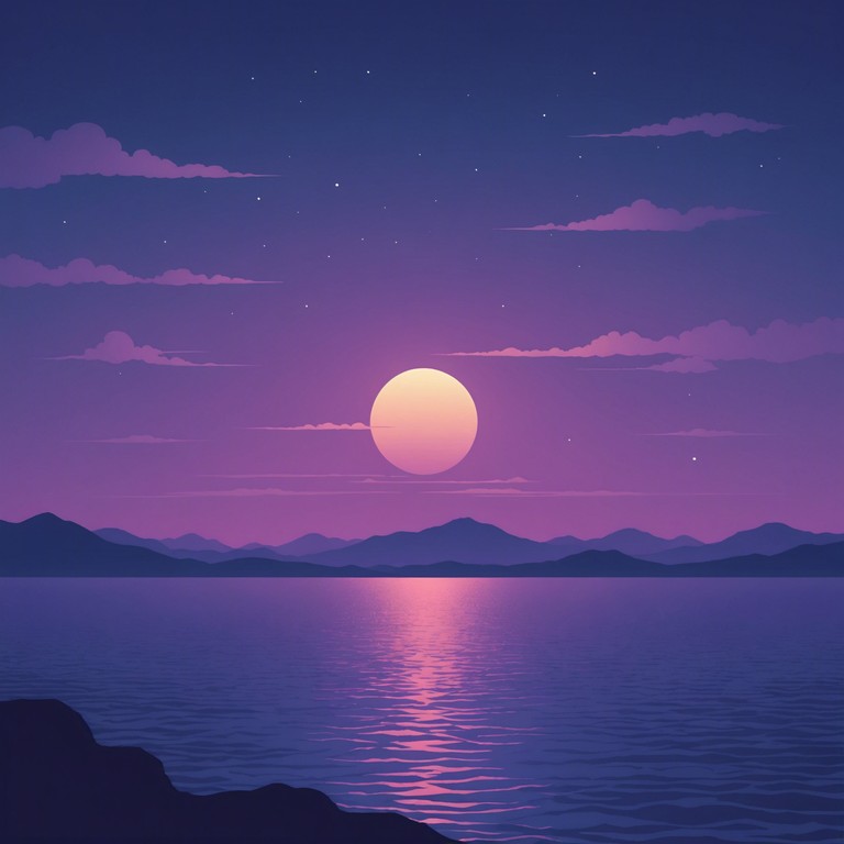 This track is designed to evoke a serene and vast atmosphere, akin to drifting silently over a calm ocean at twilight. The composition utilizes reverb drenched synths and slow, expansive rhythms to create a sense of peaceful isolation and introspection.