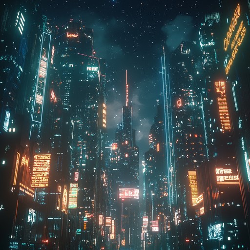 An evocative synthwave piece, where nostalgic synths narrate a melancholic yet vibrant story under the glowing lights of a futuristic city. Pulsating rhythms complement reflective melodies, capturing the essence of lost time.