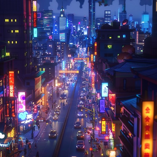 Experience a pulsating tokyo night through lively anime vibes and funky beats. This instrumental piece combines the catchy grooves of funk with the futuristic, rhythmic elements of anime soundtracks, making it an ideal backdrop for adventure and excitement