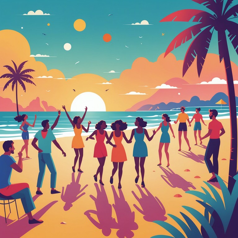 This track embodies the essence of summer with its infectious, energetic beats and uplifting, catchy melodies designed to get listeners on their feet and into a dancing mood. The use of bright synth sounds creates a playful and fun atmosphere perfect for parties and casual gatherings.