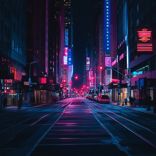 An instrumental track featuring brooding synthesizers and sparse electronic percussion, creating an atmosphere of suspense and unease reminiscent of deserted city streets at night