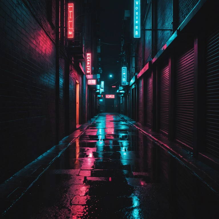 A track that channels the dark, contemplative spirit of a 1970s cityscape at night. Soft electric guitar riffs meld with street sounds, conveying an urban solitude. The song builds slowly, capturing the essence of nocturnal introspection and the expansive feel of empty city streets bathed in the light of streetlamps and neon signs.