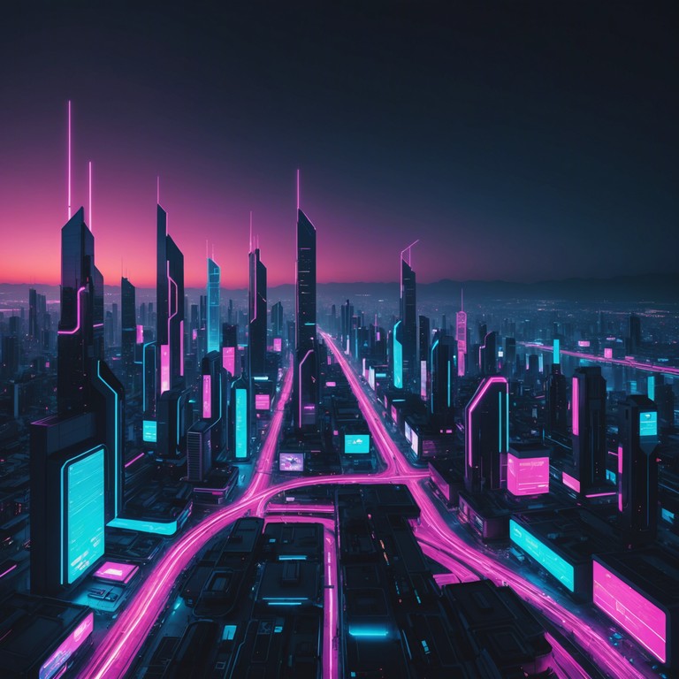 Transporting the listener deeper into the underbelly of a cyberpunk metropolis, city's pulse rises elevates the sensation of unease and enthrallment with its deep bass lines and eerie synth melodies, setting an ambient, electronic backdrop to a world dominated by technology and shadowy dealings.