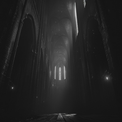 This track combines eerie cathedral organ melodies with futuristic electronic textures, creating a unique blend of gothic and space themed sounds. The organ sets a powerful, haunting tone, while the electronic elements add a strange, otherworldly atmosphere. This composition is both unsettling and compelling, drawing listeners into an unpredictable auditory journey.