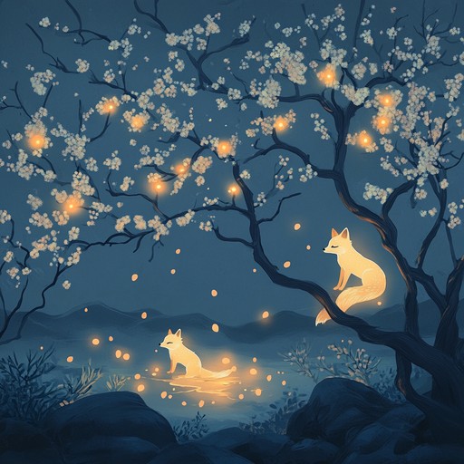 Experience an enchanting journey blending traditional eastern melodies with modern anime inspired rhythms, evoking a mystical world of fox spirits and moonlit nights.