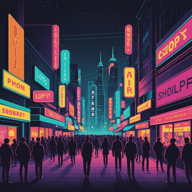 This composition transports you to a lively urban scene, where the rhythm of the city dictates the dance moves. The track combines playful synth patterns with groovy beats to celebrate the vibrant life of the night city.