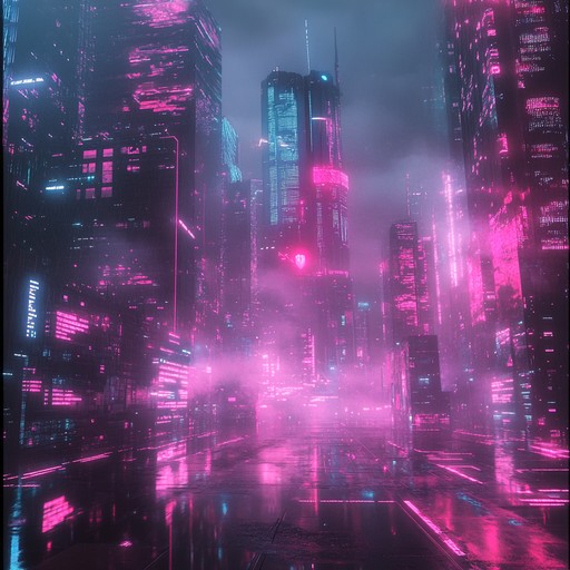 Dive into a heart pounding pursuit set in a futuristic neon metropolis, with dark, gritty synths and relentless rhythms propelling the tension and excitement.