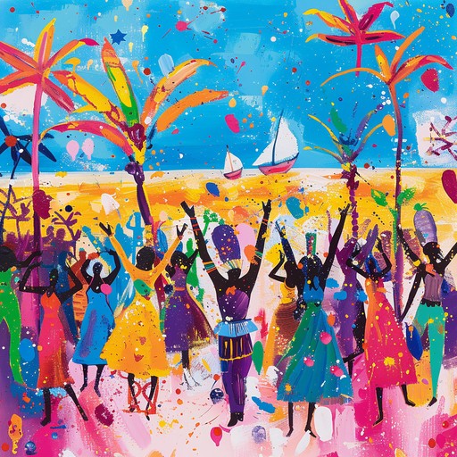 Immerse yourself in the joyous spirit of an island carnival. This energetic calypso track weaves together vibrant steel drums, dynamic percussions, and dance inducing basslines. It’s the perfect background for lively festivities, evoking images of colorful parades and carefree dancing on white sandy beaches.