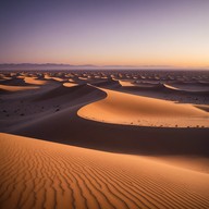 mystic echoes over endless sand dunes.