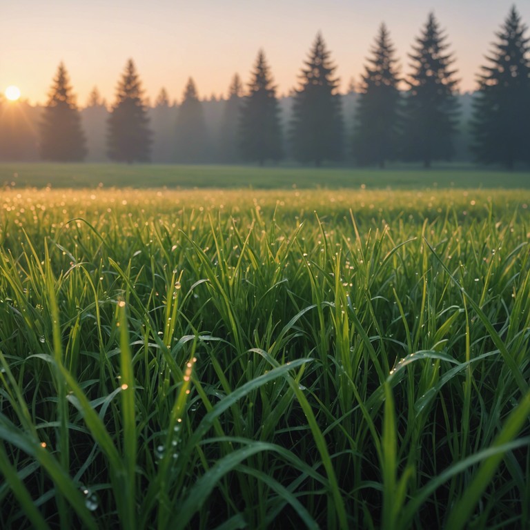 This instrumental song crafts a peaceful journey through quiet, expansive meadows under a clear blue sky. The gentle strumming of an acoustic guitar melds seamlessly with the sound of the wind, creating an ambiance of calm and tranquility.