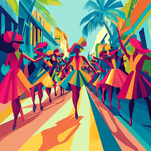 An energetic instrumental track that blends samba rhythms with lively brass sections, evoking the vibrant atmosphere of rio's carnival parades.