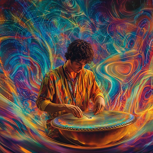 This track merges age old ethnic melodies with contemporary electronic synthesis, creating a bridge between the past and present. The soundscape features traditional instruments fused with modern beats, capturing the essence of both worlds.