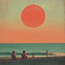 soft, 70s instrumental evoking nostalgic, shimmering summer memories.