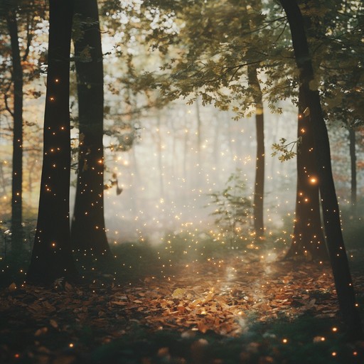 An ambient instrumental that guides the listener through a mystical woodland where soft melodies echo among the trees, invoking a sense of whimsy and tranquility.