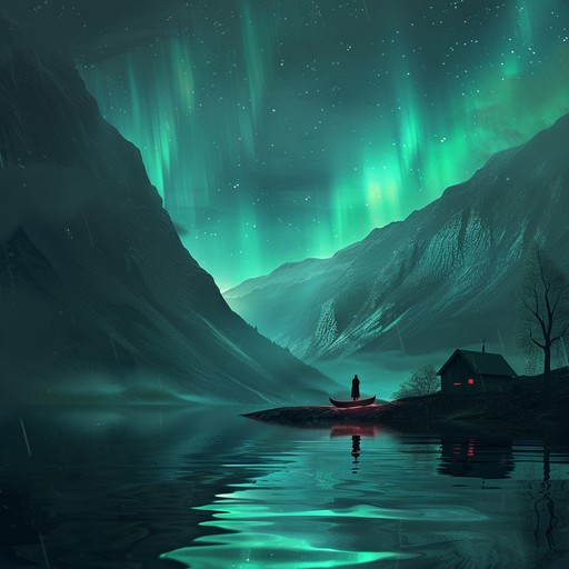 Imagine a serene landscape bathed in the soft glow of the aurora borealis, with sounds that envelop you in a blanket of calming serenity, expanding slowly with a gentle crescendo of ethereal textures. This song captures the quiet beauty of a night under the celestial dance of northern lights.