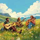 lively country instrumental expressing freedom and joy of travel