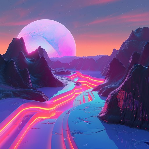 Dive into the neon-lit streets of a retro-futuristic city with lush synths and a pulsating beat, creating a sense of both nostalgia and novelty perfect for late-night drives or introspective moments