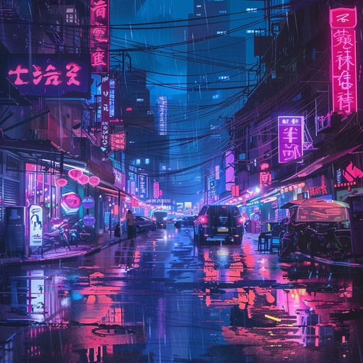 A captivating synthwave journey that transports the listener to a vibrant, neon-drenched cityscape. Pulsating basslines and shimmering synths intertwine, creating an atmosphere of nostalgia and futuristic allure. The steady rhythm and hypnotic melodies evoke images of late-night drives through illuminated streets, where the possibilities seem endless, and the city's energy never sleeps.