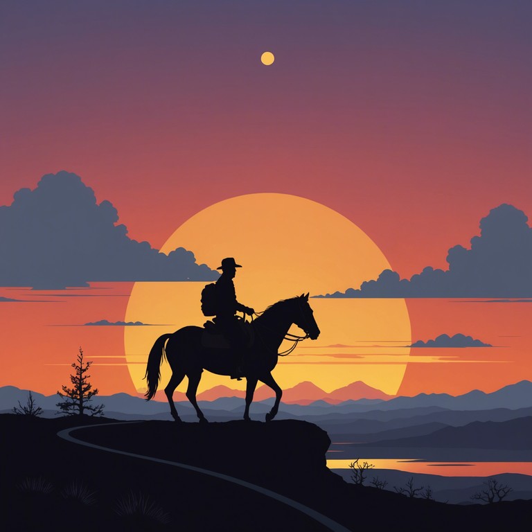 This piece combines the time honored sounds of the old west with the depth and richness of an orchestra, creating a sonic journey through sunlit canyons and echoing vastness, perfect for setting the mood in a modern western epic.