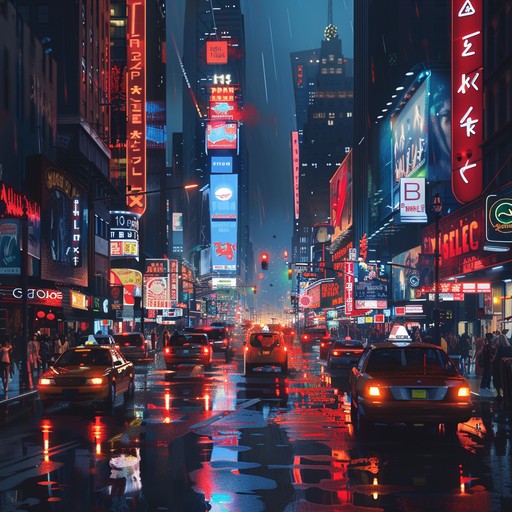 A vibrant instrumental phonk piece that embodies the exhilaration of navigating through a lively cityscape after dark. Featuring electric guitar riffs and a driving beat, it paints a sonic picture of a neon lit metropolis buzzing with nocturnal energy.