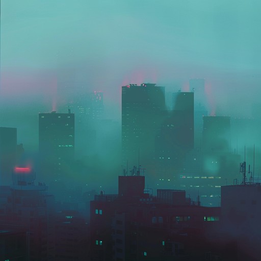 A tranquil journey through a neon lit cyber world, blending calm ambient tones with gentle electronic elements. The ethereal soundscape relaxes and rejuvenates, creating a serene electronic escape for reflective moments.