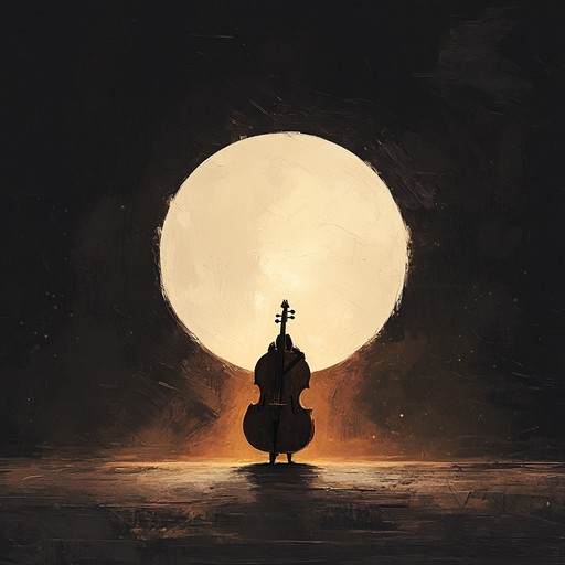 An instrumental piece featuring haunting cello strains that evoke the deep yearning and melancholy of a love lost, set against the backdrop of a silent, moonlit night.