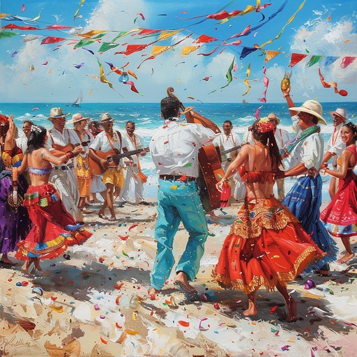 A vibrant and energetic mambo tune perfect for dancing the night away at a beach party. Featuring a mix of traditional cuban rhythms and modern latin jazz influences, this instrumental piece showcases the dynamic interplay between horns, piano, and percussion, creating an irresistible groove that will get everyone on their feet.