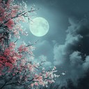 sultry anime inspired track amidst romantic midnight blossoms