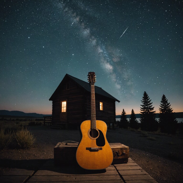 This acoustic melody offers a soothing experience, reflecting the quiet beauty and majesty of a clear night sky, promoting a deep sense of peace and introspection among listeners.