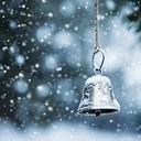 soft bells echo during snowy evening