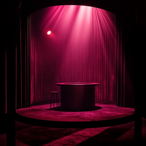 Dive into a shadowed cabaret with thick velvet curtains, where haunting piano notes blend with eerie melodies, creating an intense, brooding ambiance. The crescendos and decrescendos bring forth a dynamic range of emotions that captivate and disturb.