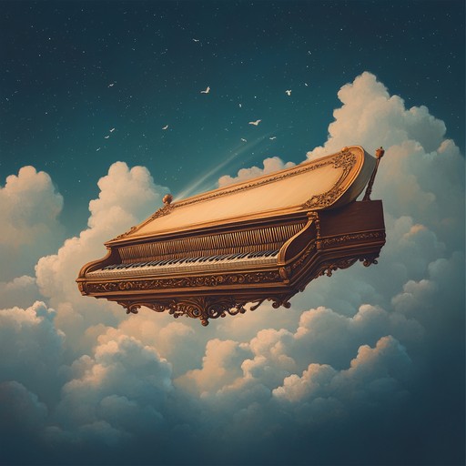 Experience a gentle voyage through delicate harpsichord melodies intertwined with soft ambient layers. This piece evokes a regal and surreal atmosphere, creating an elegant and dreamy reflection of baroque beauty. The reverberations and harmonies transport you to another realm