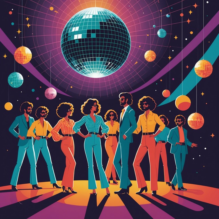 An inviting blend of danceable rhythms and disco elements that sets the vibe for an unforgettable evening under the dance lights