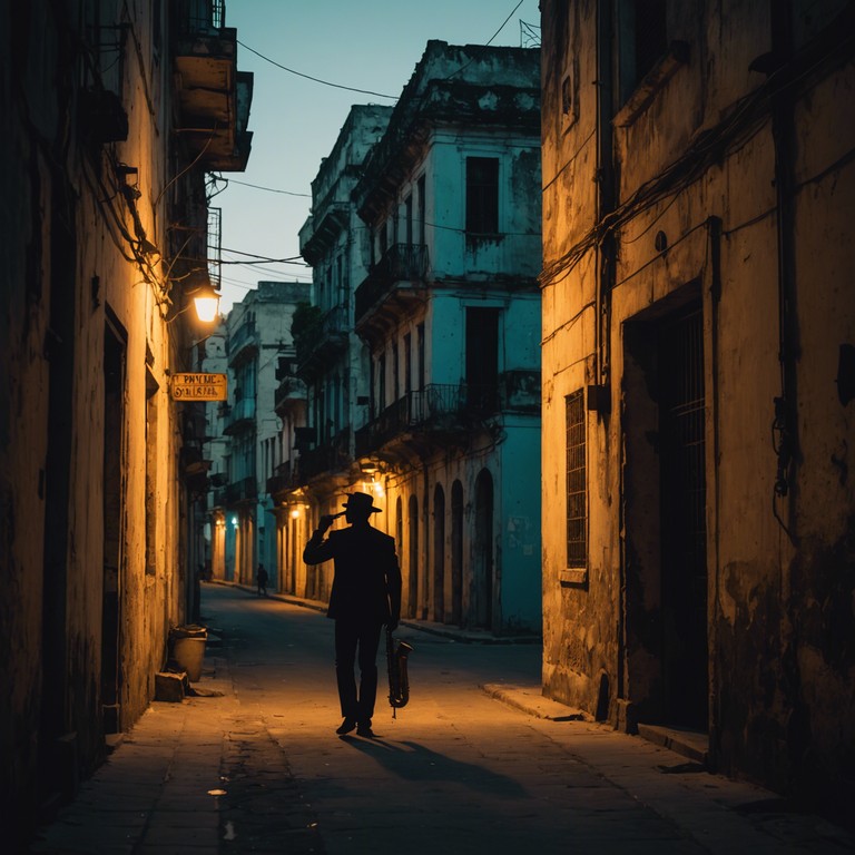 This track paints a sonic picture of an evening enveloped in the magic and mystery of havana. As the saxophone's deep tones echo off the old, worn out buildings, it stirs a feeling of deep contemplation mixed with a raw edge of survival and passion in the moonlit streets. The music is a bridge between the shadowy puzzles of the night and the listener's imagination.