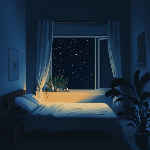 An instrumental track that gently blends mellow guitar melodies with soft electronic textures, creating a serene atmosphere reminiscent of stargazing on a tranquil night.