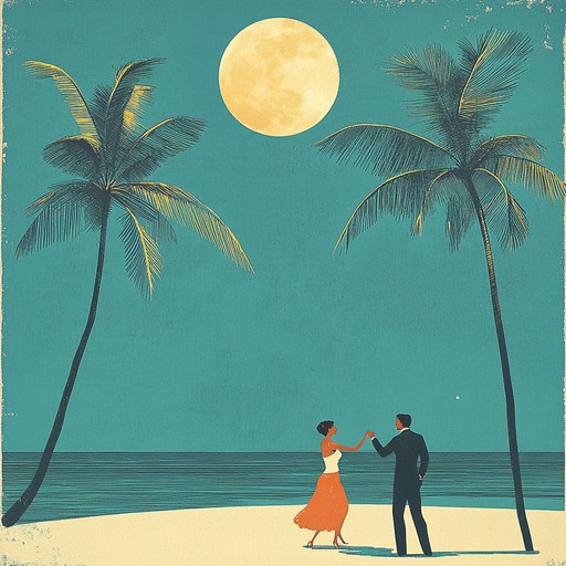 Imagine a soft, moonlit night on a sandy beach in havana where couples dance under starlit palms to the sound of elegant, flowing rhythms. The music captures the essence of romance and latin flair, blending traditional and contemporary sounds for a mesmerizing experience.