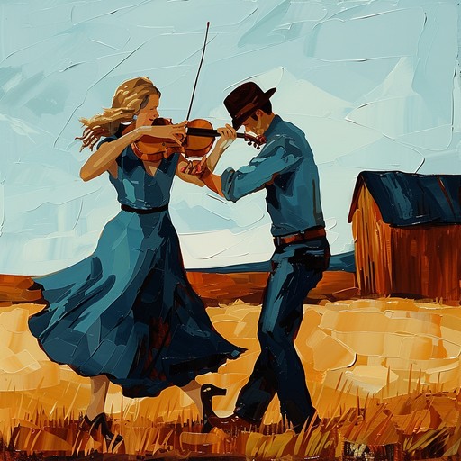 This energetic bluegrass song features fast-paced fiddle playing, banjo strumming, and acoustic guitar picking. The melody is catchy and danceable, encouraging listeners to grab a partner and join in on the fun. Fiddle solos and intricate banjo rolls add excitement throughout the piece.