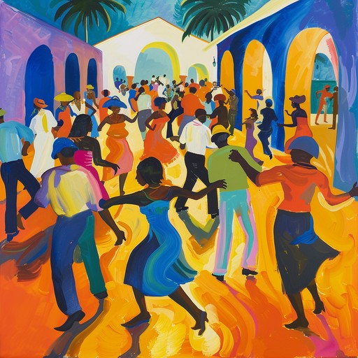 An upbeat mambo composition that captures the essence of caribbean dance parties with infectious rhythms and vibrant brass sections. The track features lively percussion, energetic horn lines, and a pulsating bassline that keeps the energy high from start to finish, perfect for igniting dance floors and party scenes.