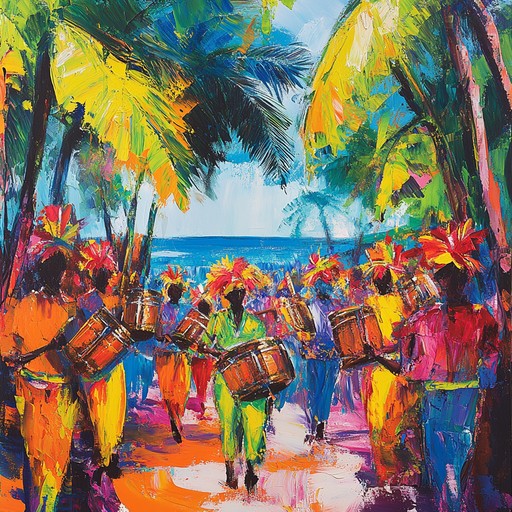 An instrumental calypso piece that embodies the lively chaos of a tropical festival, with driving steelpan melodies, dynamic percussion, and a whirlwind of rhythms that keep listeners on their toes.