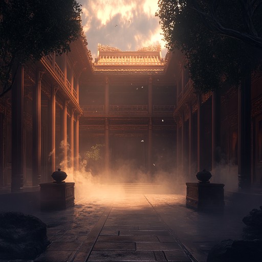 An introspective exploration through a timeless temple, guided by the soft, ethereal whispers of a flute. This ambient piece evokes a serene and mystical atmosphere, perfect for deep contemplation.