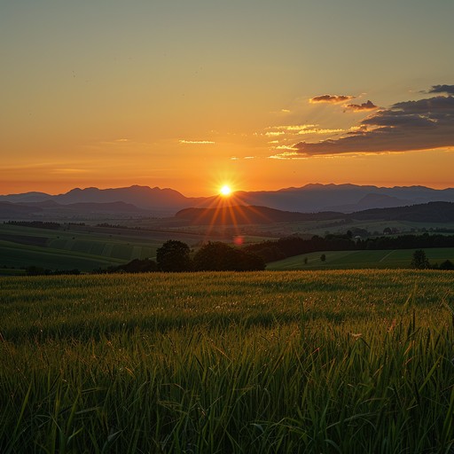 Imagine a vibrant folk festival in the heart of bavaria, where joyous melodies and rapid rhythms capture the essence of celebration, featuring traditional accordion and clarinet interplays that invite energetic dancing and laughing under the setting sun