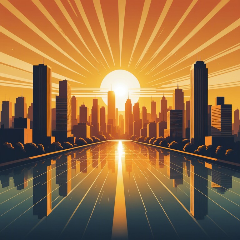 A track that begins with the soft chimes of a marimba, quickly evolving into a vibrant, upbeat dance melody inspired by the euphoric feeling of a sunrise. Perfect for starting the day with positive energy, the music layers dynamic beats and rhythmic marimba tunes, simulating the pulsating heart of a waking city. Ideal for morning shows, optimistic openings, or feel good moments.