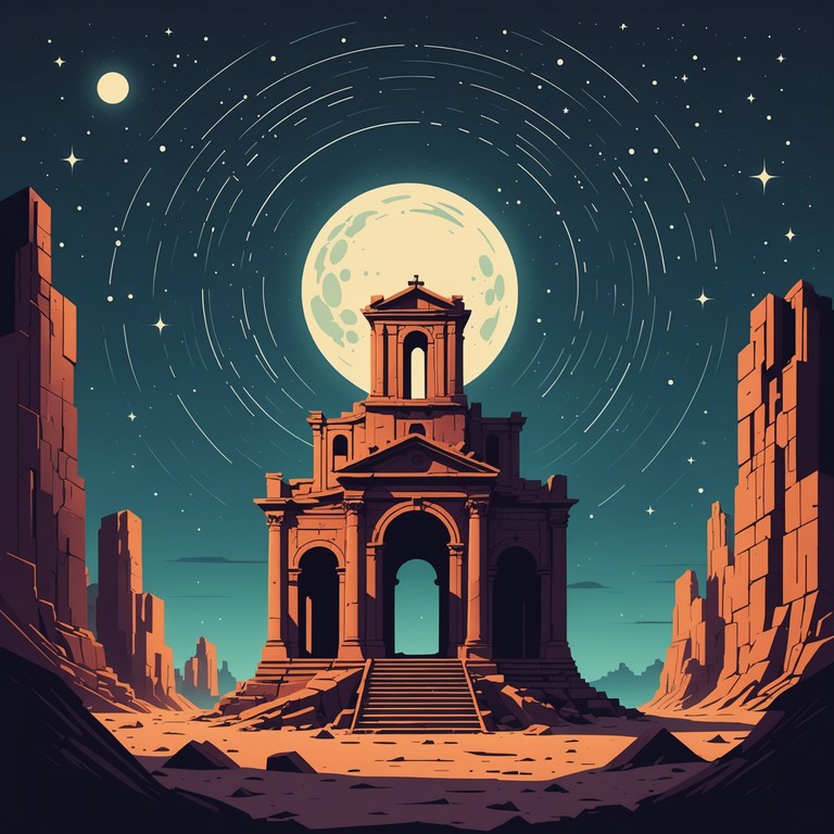 Capturing the essence of time travel through sound, this music weaves ancient melodies with futuristic synth tones, creating a bridge between past and future. The soft dynamic employed allows for a contemplative state, inviting the listener to explore the lore of ancient civilizations.