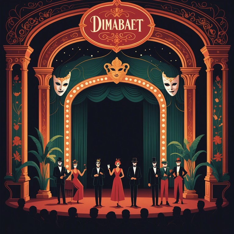 Exploring the depths of nighttime cabaret scenes, this song reflects the surreal essence of characters hidden behind elaborate masks and bizarre, seductive dances. The instrumental captures a deep, unpredictable journey filled with haunting overtones and ethereal charm, ideal for listeners seeking an escape into an avant garde, underground world.