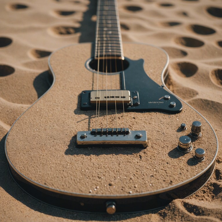 A sound journey that connects the depth of earthy, rugged terrain with the sky's limitless expanse, where each guitar strum paints a picture of vast, silent deserts under a billion stars.