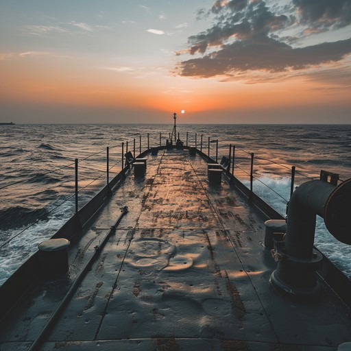 A serene and melodious instrumental piece inspired by the peaceful evenings of the russian navy. Delicately orchestrated with flowing accordion lines, it captures the reflective and tranquil moments aboard a naval ship as the sun sets.