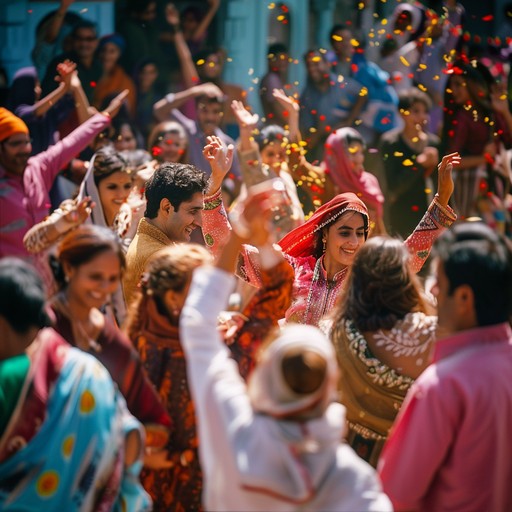 Rhythmic percussion and bold brass sections create an infectious track, echoing the exuberance of street festivals. Syncopated beats and vibrant melodies promote togetherness, dancing, and cultural celebration.