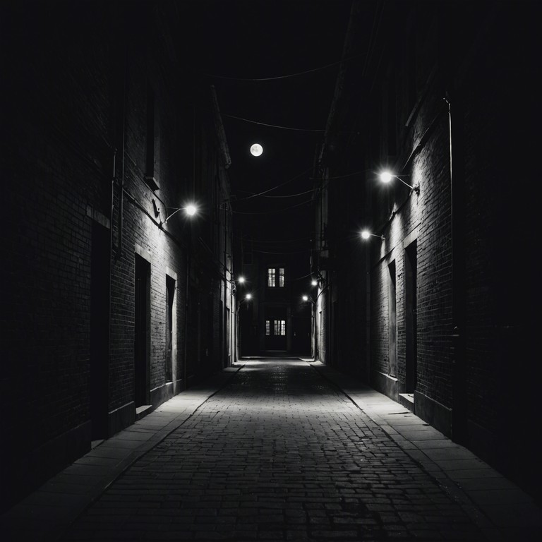 Crafted to transport the listener into a mysteriously shadowy night, this track weaves a tapestry of sinister organ tunes evoking the uneasy sensation of wandering through fog laden, dimly lit alleys where every sound may hold a secret. Intriguing whispers and subtly paced rhythms enhance the sense of intrigue and imminent danger lurking around every corner.