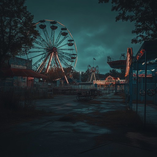 Step into a twisted carnival filled with ominous shadows, eerie laughter, and a chilling atmosphere. This instrumental piece features haunting melodies, unsettling harmonies, and a sense of foreboding that will leave listeners on edge. Ideal for creating a spine tingling experience.